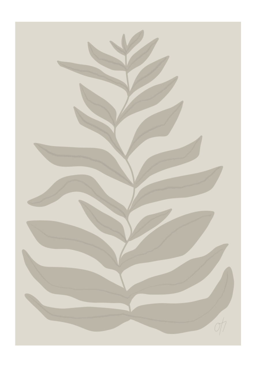 Leaf poster (flera färger)