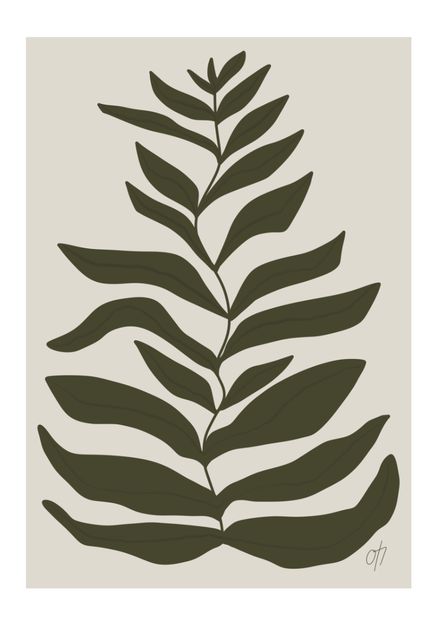 Leaf poster (flera färger)