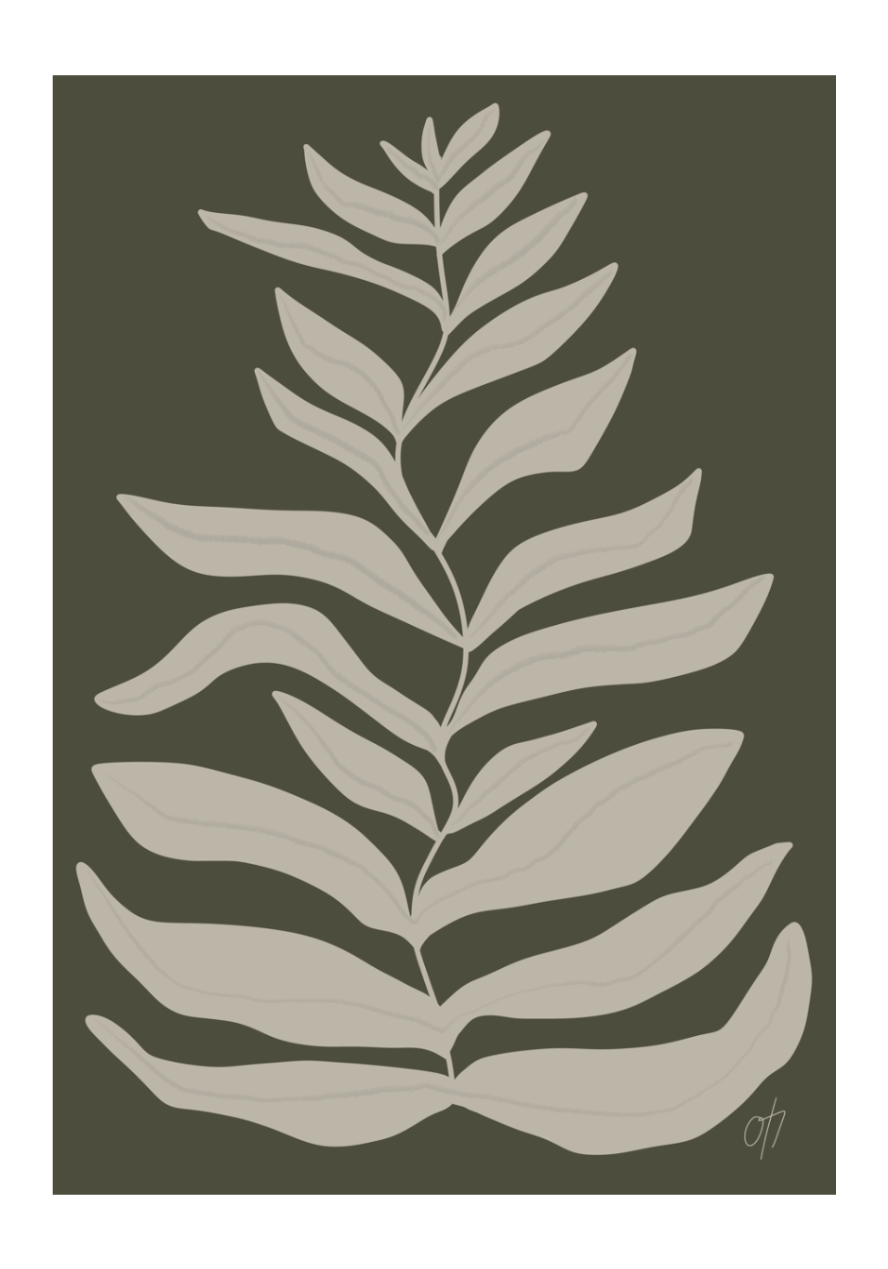 Leaf poster (flera färger)