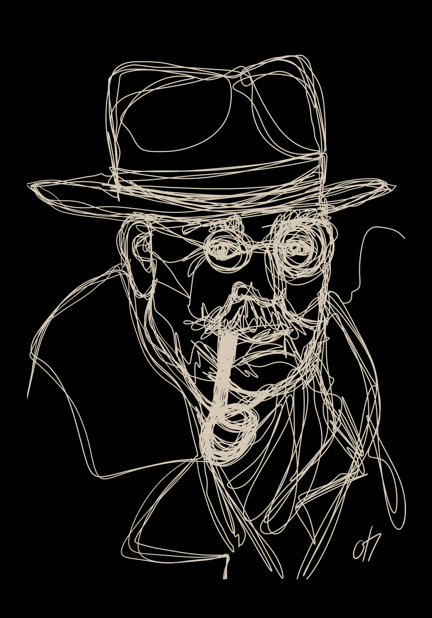 Man in a mustache Totebag (flera färger)