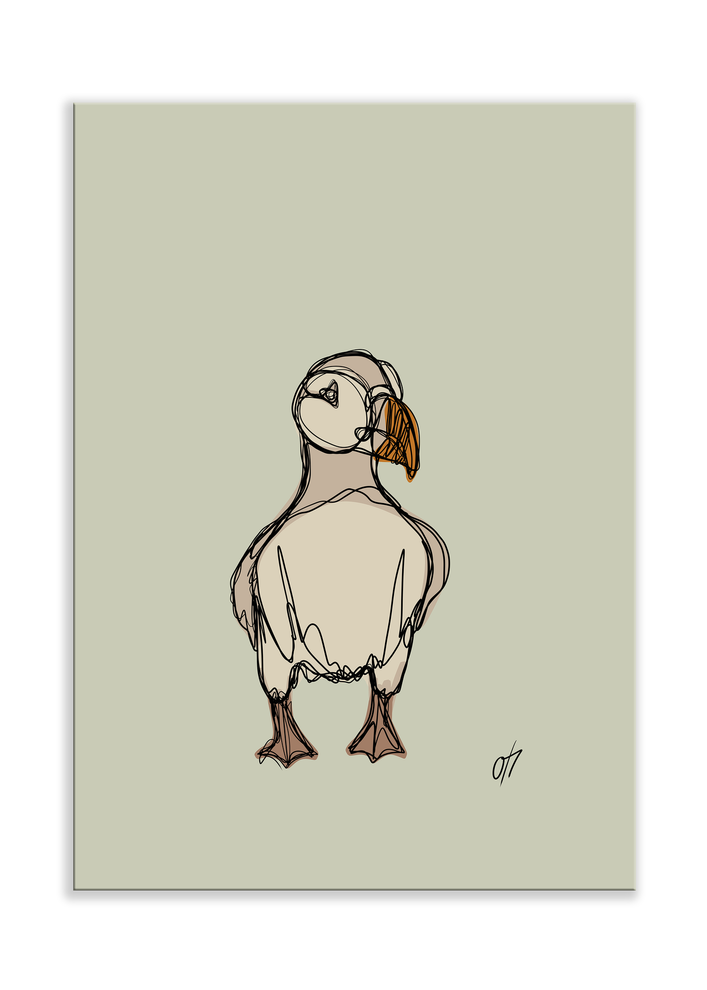 Mr. Puffin poster (flera färger)