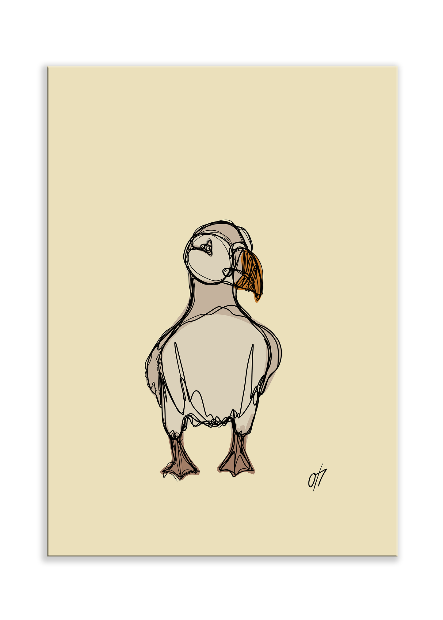 Mr. Puffin poster (flera färger)