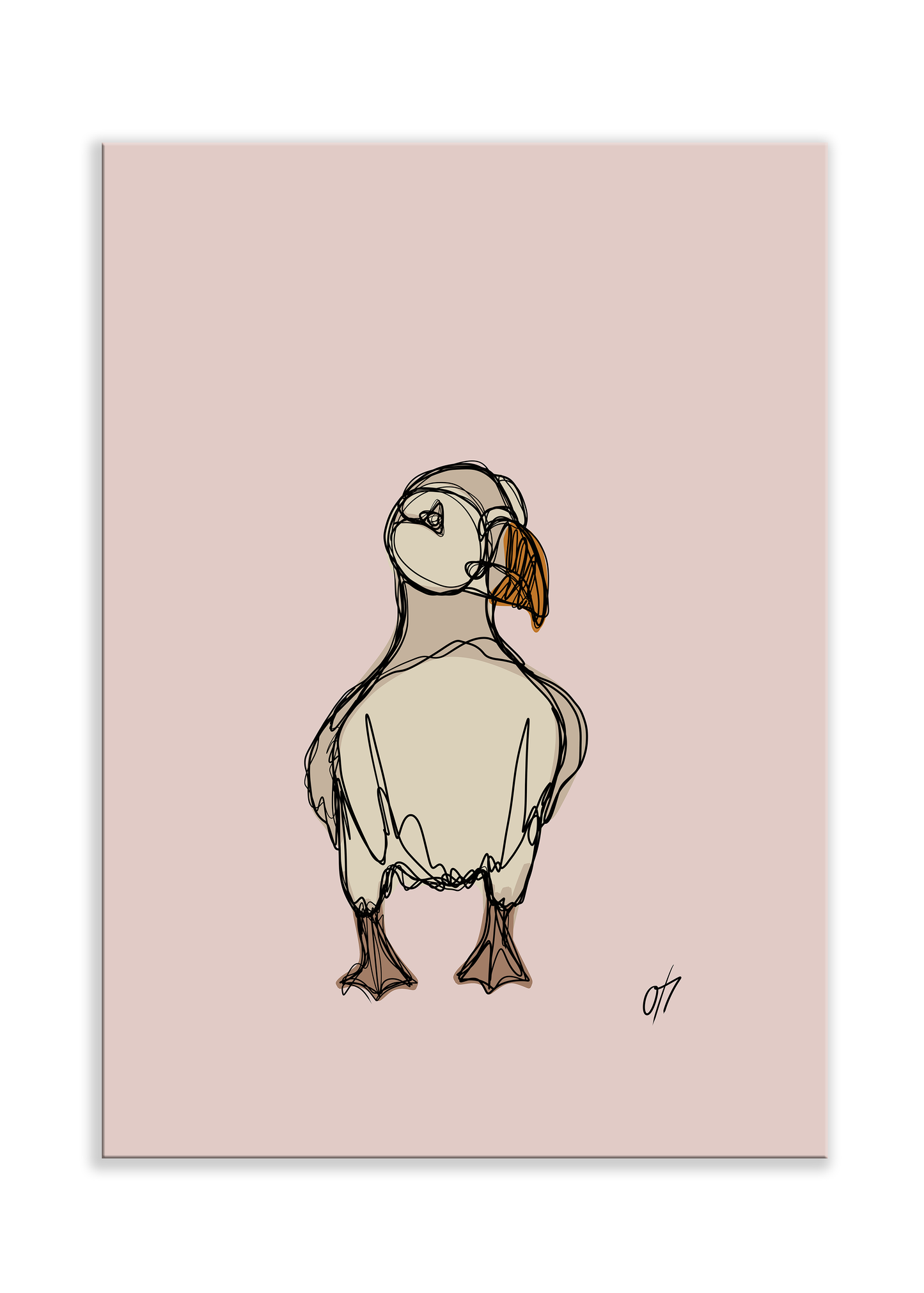 Mr. Puffin poster (flera färger)